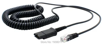 RJ9/RJ10 plug fone de ouvido com QD (Desconexão Rápida) cabo para Aastra Allworx Adtran Alcatel Lucent AltiGen Comdial Digium telefones