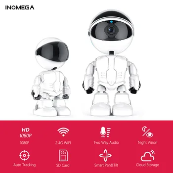 INQMEGA 1080P Nuvem Câmera do IP do Robô Inteligente Câmera Wi-fi gratuito Robô Câmera da Segurança Home sem Fio da Câmera do CCTV Monitor do Bebê