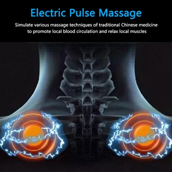 Pulso elétrico Costas e Pescoço, Massagem do Aquecimento do Infravermelho Distante Ombro Pescoço Massagem de Alívio da Dor do Corpo da Ferramenta de Cuidados de Saúde de Relaxamento