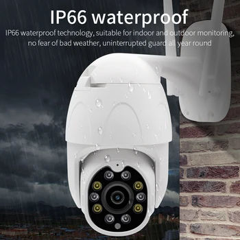 HD 1080P PTZ sem Fio wi-Fi Câmera Exterior do IP de Vigilância IP66 Waterproof a Auto Tracking de Câmera de CCTV Com Sensori Visão Noturna