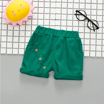 BibiCola Bebê shorts de meninos crianças de moda de verão de algodão, calças de crianças meninos meninas rapazes raparigas sólido calções de praia das crianças roupas para 1-4Y