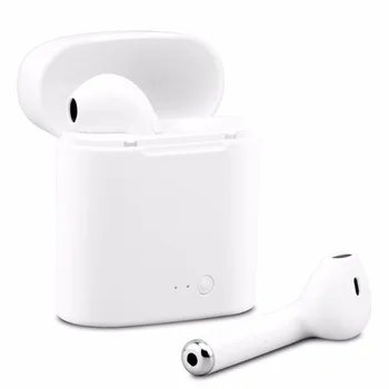 Novo i7S TWS Mini Fones de ouvido Bluetooth Estéreo de Fones de ouvido de Graves sem Fio Fone de ouvido Fones de ouvido com Microfone Caixa de Carregamento para Todos os telefone Inteligente