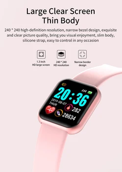 I5 Smart Assistir Esportes Pedômetro frequência Cardíaca Monitorização da Pressão Arterial de Homens e Mulheres Smartwatch Para Huawei iPhone Telefone PK W4 D20