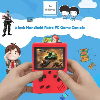 8 Bits 3inch de Mão de Vídeo Retro, Consola de jogos Construído-em 400 Jogos de jogos Portátil, Leitor Portátil Mini Retro Console para Crianças para Adultos