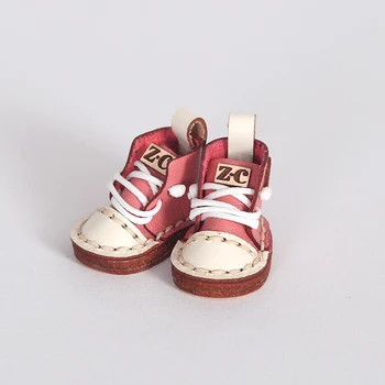Ob11 boneca sapatos de couro sapatos de lona de roupas de boneca sapatos botas de cano alto para holala, obitsu 11 ,GSC , body9,1/12bjd boneca acessórios