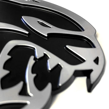 2 pcs Hellcat SRT Emblema Adesivo de Carro pára-lama Dianteiro Emblema da Porta de Metal, Adesivo Para o Challenger, Charger SRT GT Estilo Carro
