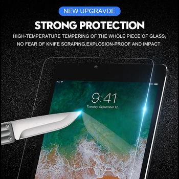 Protetor de tela de Vidro para o iPad de 9,7 2017 2018 Vidro Temperado 9H Dureza HD de Vidro transparente Película para iPad Pro 9.7 Ar 2 9.7 vidro