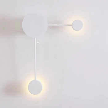 Lâmpada de parede da sala de estar Nórdicos simples e moderno, a personalidade criativa led corredor da lâmpada de parede do quarto-de-cabeceira a luz da lâmpada de luxo lâmpadas