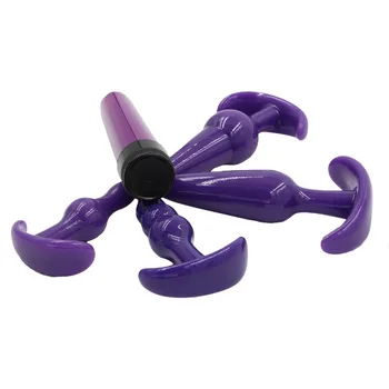 5 Pcs/Set Silicone Anal Butt Plug & G Spot Vibradores para as Mulheres, Vagina, Anal Massageador Vibrador Vibrador Brinquedos Eróticos