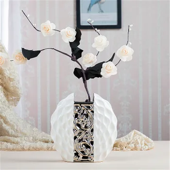 Alta Quarity Moderno Europeu Moda Cerâmica, Vaso de Flor de Moda Casa de Decoração de Casamento de TV, Acessórios de Mesa Artesanato A854