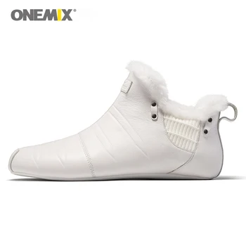 Onemix quente manter sapatos para homens sapatos fechados não cola ambientalmente amigável caminhadas ao ar livre sapatos chinelos de quarto