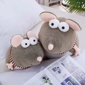 E-pacote de viagem shopify Animais dos desenhos animados de Grande Olho Mouse de Pelúcia Boneca de Ratos de Pelúcia História antes de Dormir Brinquedo Amigo Kid Presente de Aniversário Presente de Natal