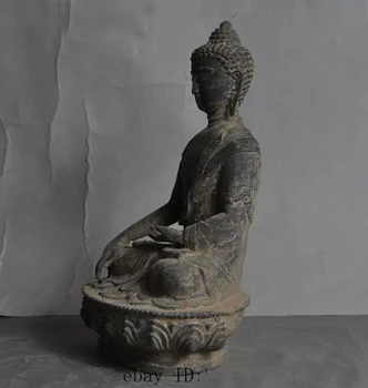 Idade antigo Tibete o budismo fane Puro bronze sakyamuni Shakyamuni Buda Amitaba, estátua