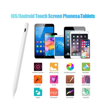Universal Caneta Para iPad 2018 iPhone IOS, Android Telefone Tablet de Desenho Toque de Lápis Para a Apple Lápis 2 Xiaomi Huawei, Samsung