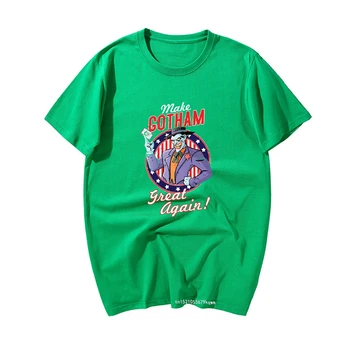Fazer Gotham Grande Novamente Brincalhão Camiseta Dia Das Bruxas Verão Moletom Algodão Premium De Nova T-Shirt Personalizado