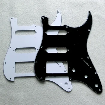 DIY partes de guitarra 1pc 11 furos SSS preto padrão EUA ST guitarra pickguard SSH Branco HH ST guarda com parafusos de montagem Preto Branco