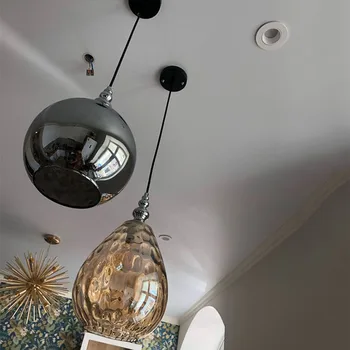 Nordic loft de estilo arte deco pingente de luz do DIODO emissor de luz E27 vintage moderno hanging lamp para o quarto restaurante, sala cozinha do hotel