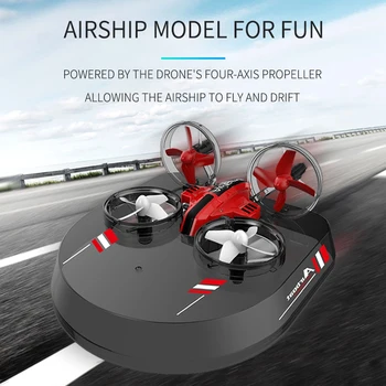 3 em 1 RC Aviões DIY Céu Modo Controle Remoto da Terra Drone 4 Eixos Hovercraft de Asa Fixa Glid Stunt Planador