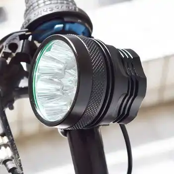 WasaFire 12000lm Bicicleta Farol 8* T6 LED Moto da Frente de Luz Ultra Brilhante Farol de Bicicleta com bateria Recarregável 8,4 V Bateria