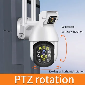 1080P PTZ IP do Wifi da Câmera ao ar livre da Abóbada da Velocidade sem Fio wi-Fi Câmera de Segurança Pan Tilt Zoom Digital 4X de 2MP Rede de Vigilância CCTV