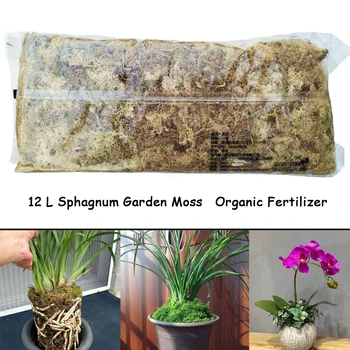 12 L Musgo Sphagnum Hidratação Nutrição Adubo Orgânico Proteger Orquídea Suculenta Raízes de Plantas de DIY vaso de Flores de Jardim de Casa