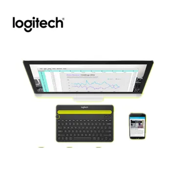 Logitech K480 sem Fios Bluetooth, Teclado, Mouse Conjunto de Multi-Dispositivo de Teclado do Telefone com Ranhura do Suporte para Windows, Mac OS iOS Android
