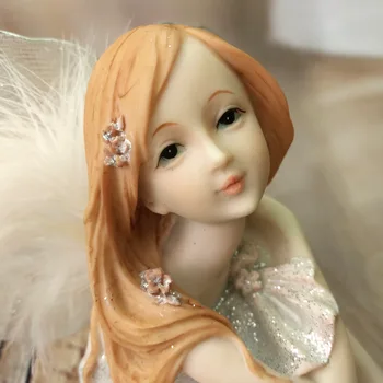 Anjo Decoração Menina Figuras Sala De Artesanato De Presente Pequenos Enfeites Para Casa Deocr