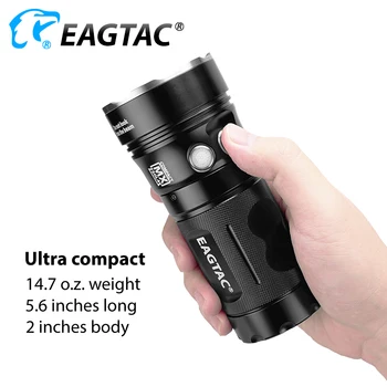 EAGTAC MX30L4C Kit de 4800 Lumens Quatro Lanterna LED Moldura de Aço Inoxidável Cauda Mudar 18650 bateria CR123A 6500K CRI92 4000K Fotógrafo