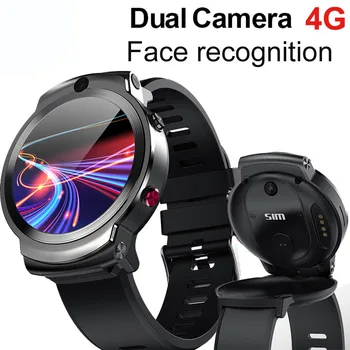 2020 4G Novo Smart Watch DM28 HD Tela Retina Andriod 7.1 8.0 MP Câmera MTK6739 Quad Core, 3 GB de 32GB IP67 Impermeável
