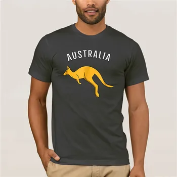 Marca camisa de homens Austrália Canguru Australiano Lembrança T-shirt de manga Curta-Mens moda verão tshirt