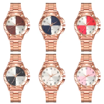 As Mulheres De Luxo Relógio Exclusivo Do Ouro De Rosa Do Aço Inoxidável Relógios De Senhoras Moda Pulseira Relógio De Quartzo Reloj Mujer Zegarek Damski