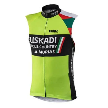 Laranja Euskadi Homens Colete À Prova De Vento Reino Unido Ciclismo Jersey Ropa Ciclismo De Malha Respirável Leve Maillot Moto Jaqueta