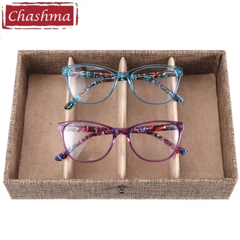 Chashma Óculos Graduados De Acetato De Espetáculo Armações De Oculos De Grau, Óculos Olho De Gato Óculos
