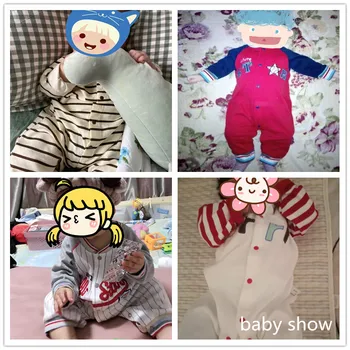 Moda Bebê Recém-nascido Macacão de algodão de de meninos do bebê com roupas de Manga Longa Criança Macacão de bebê menina de roupa de meninos de roupas de bebê