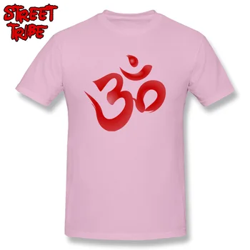 Caligrafia Om T-shirt dos Homens Om T-Shirt Preto Vermelho Tees Pai de Presente de Aniversário Tops de Algodão Simples Camiseta Personalizada Muay Thai Roupas