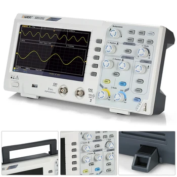 Owon SDS1102 Osciloscópio Oscillometer Osciloscópio de Armazenamento Digital 2CH 100MHz 1GS/s 7