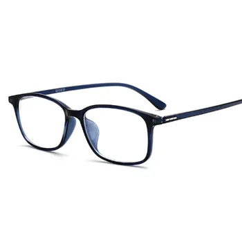 Ultraleve TR90 Quadro de Prescrição de Óculos Homens Mulheres Unisex Vintage Praça Míope Óptica Ocular -0.5 -1.0 -2.0 Para -6.0