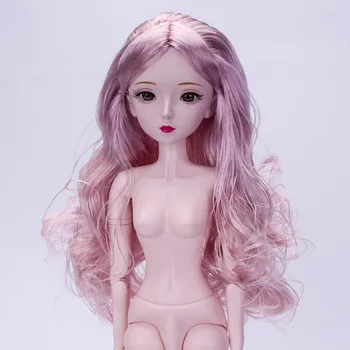 2020 60cm 1/3 BJD Bonecas 21 Articulações Móveis Corpo com 3D Olhos Fashion de Cabelo Feminino Nu Corpo Nu Bonecas DIY Brinquedo para Meninas de Presente
