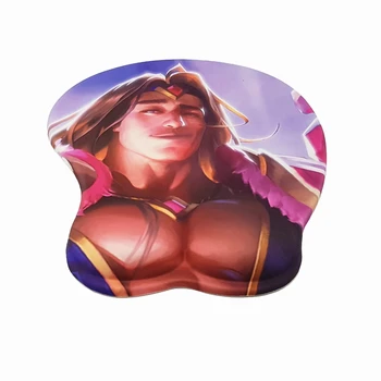 Taric Anime 3D Oppai Mouse Pad descanso de Pulso