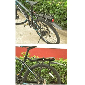Cyrusher Bike Rack Traseiro com Fender Reflexiva lanterna traseira Completa Liberação Rápida da Liga de Alumínio do Portador Titular de Bicicleta