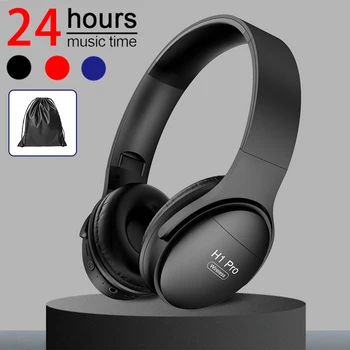 H1 Pro Bluetooth Fone de ouvido sem Fio, Fones de ouvido com Cancelamento de Ruído de Fone de ouvido Fone de ouvido Estéreo de Fones de ouvido Auricular para Telefone de Música Mp3 PC