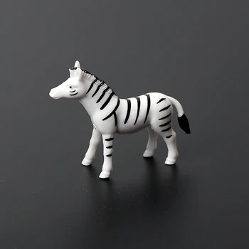 Simulação de Zoológico Selvagem Animal da Savana Africana Leão, Tigre, Veado Urso mini plástico Modelo Animal 12pcs Figuras de Brinquedos