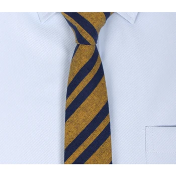 Nova marca de Homens Amarelo Azul 6CM de Laço Listrado Clássico Laços para os Homens, Terno de Negócios Trabalho de Laço de Pescoço da Alta Moda de Qualidade Formal Gravata