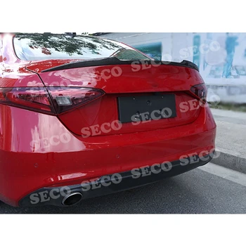De Fibra de carbono, Spoiler Traseiro de Inicialização Pato de Asas para Alfa Romeo Giulia Spoiler-2019 Tronco Guarnição Adesivo de Carro Estilo