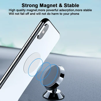VOXLINK Magnético de Telefone do Suporte de 360 Graus Ímã de Telefone Celular Titular no carro para iPhone x Xiaomi Samsung, Huawei suporte do Carro