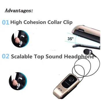 FINEBLUE F920 Fones de ouvido sem Fio Bluetooth 4.0 Fones de ouvido com as Chamadas de Vibração Lembrar Desgaste Clipe de mãos-livres para a Condução de atualização F960
