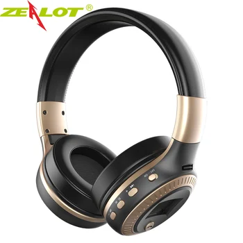 Zelote B19 Fones de ouvido Bluetooth Suporte Rádio fm,cartão do TF,AUX Dobrável Bass Estéreo de Fone de ouvido Fone de ouvido sem Fio com Microfone