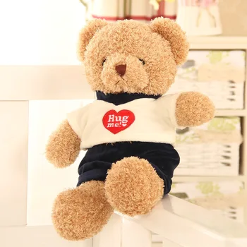 30-70cm 10 Estilos de Ursinho, Boneca de Pelúcia Brinquedos de Pelúcia Macia Animais ursinho de Pelúcia Bonecas Destacável Camisa de Urso na Camisola Abraço Me Ted