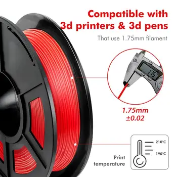 SUNLU 1,75 mm TPU de Filamentos Flexíveis de 0,5 KG de Soft 3D Impressão de material de Filamentos flex 1,75 mm Impressora 3D de Modelagem
