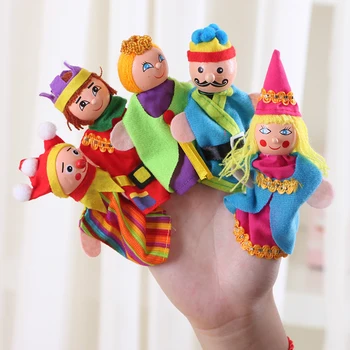 Teatro de fantoches Três Porcos Sereia Castelo de Princesa da Criança Conto de Fadas Fantoches Brinquedos Educativos Para Crianças de Presentes de Aniversário